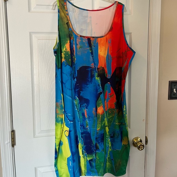 Women's Plus Size Bodycon Holiday Vacation Beach Summer Party Tank Dress 16W 20W - Picture 4 of 10